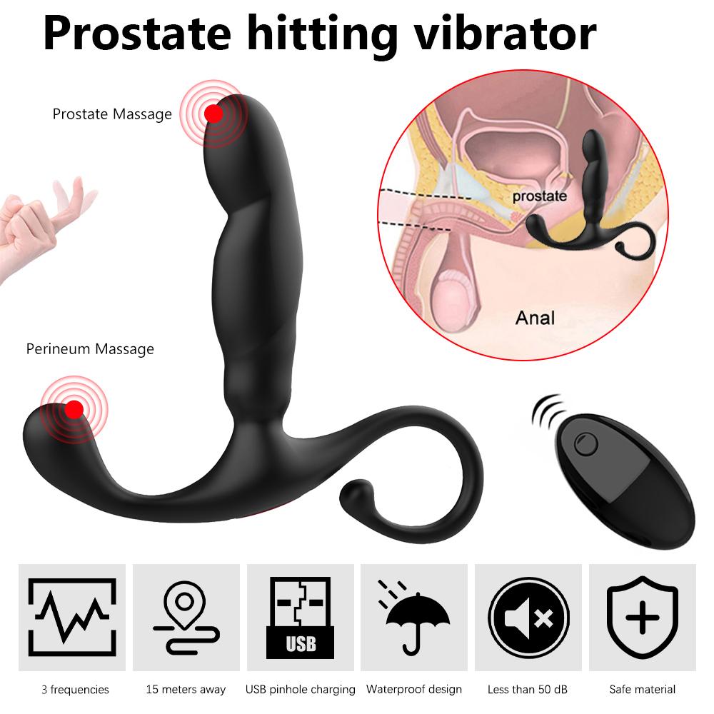 Male Prostate Massager Dual Motor Anal Vibrators Wireless Remote Control Stimulate Anus Vibrating Butt Adult Sex Toys For Men