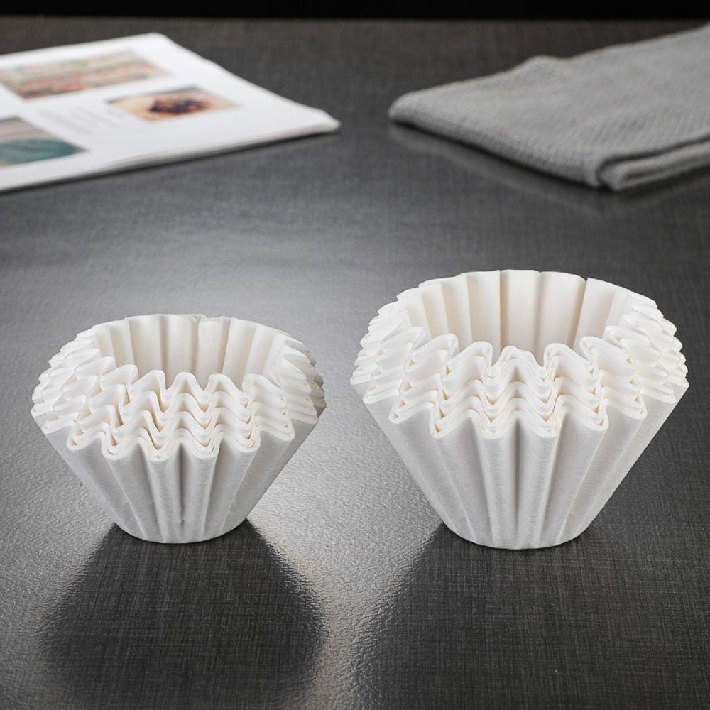 50 Stück/Box Handwäsche Kaffeepulver Filterbeutel Kuchenart Handgebrühter Kaffee Papier Café