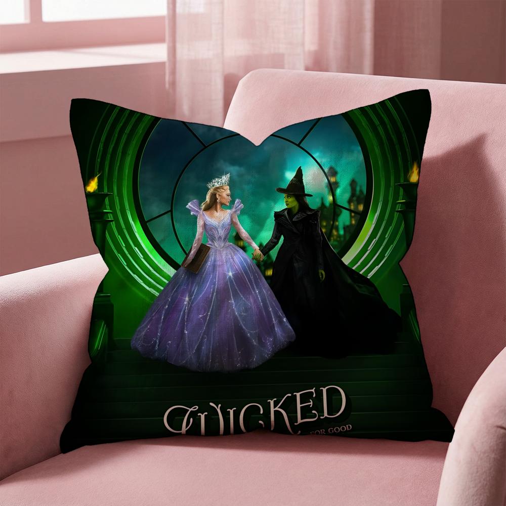 Movie W-Wickeds Cushion Cover Multi-Scene Pillow Cover for Home & Car - Reversible, Soft & Durable for Daily Use