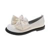 Bowknot Lacquered Mary Jane Women's Shoes Spring and Fall Versatile Thick-soled Shoe Fashionable and Comfortables