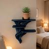 Stable Three Tier Wall Rack 3D Printed Plants Display Stand Decorative Wall Bracket  Bedroom
