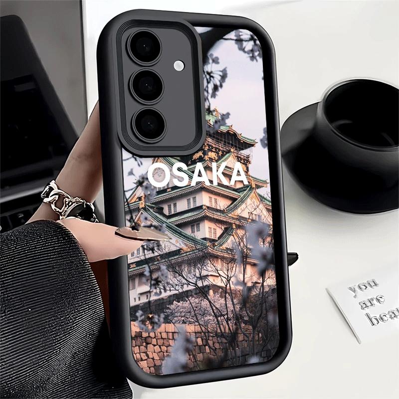 Phone Case for Samsung Galaxy A17 A16 A15 A14 A13 Osaka Tokyo Japan Scenery A56 A36 A26 A55 A35 A25 A54 A34 A24 A53 A33 A23 A07