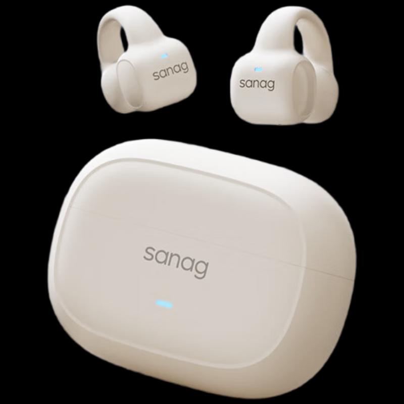 

Беспроводные наушники-клипсы с открытым ухом SANAG