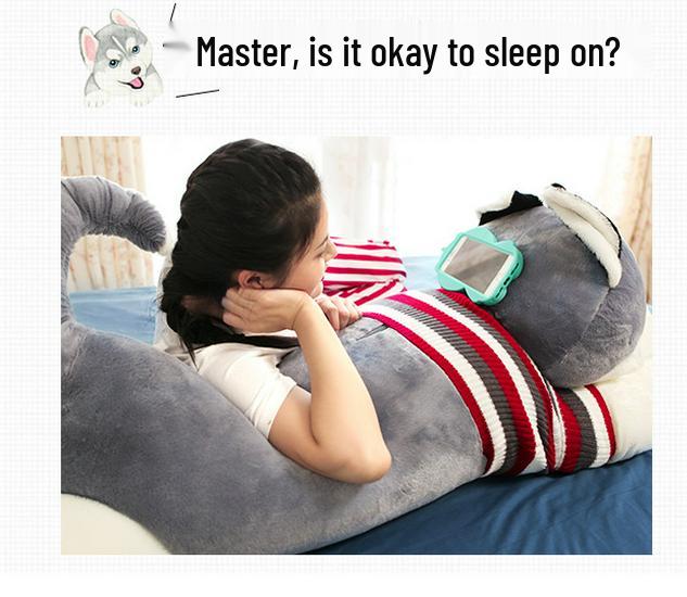 Huge Husky Bear Plush Doll - Cute Ragdoll Stuffed Animal Sleeping Pillow