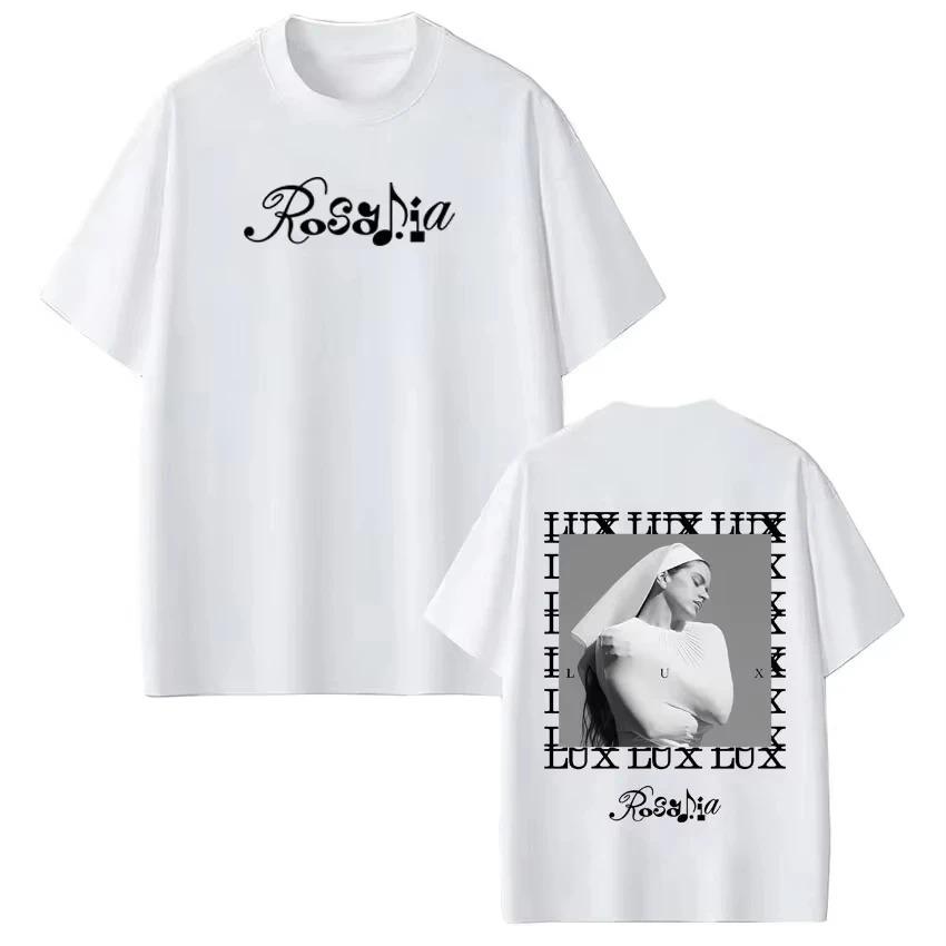 

Singer Rosalía LUX Album 2026 Tour Printed TShirt Unisex Fashion Short Sleeve Cotton Summer Retro Aesthetic Top Tshirts 4XL