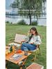 Ultralight Aluminum Folding Kermit Chair with Table for Outdoor Camping and Leisure Travel