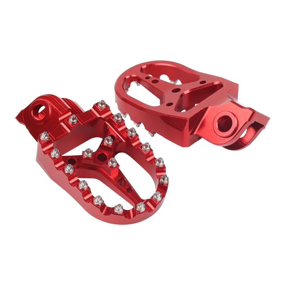 For Fantic XMF XEF 125 X MF X EF Motorcycle Accessories Footrest Footpeg Foot Pegs Rest Foot Pedals Wide Fat Roating Foot Pegs