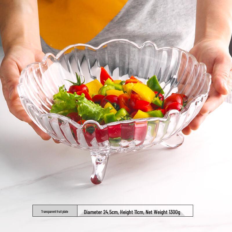 Треугольная стеклянная салатница Flavinmci