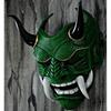 Resin Red Prajnaparamita Mask Cosplay Hannya Drama Noh Mask Halloween Ball Surrounding Ghost Face Cosplay Prop
