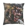 Vikings Lagertha Ragnar Lothbrok Sofa Cushion Cover Velvet Norse Valhalla Warrior Pillow Case Living Room Decoration Pillowcase