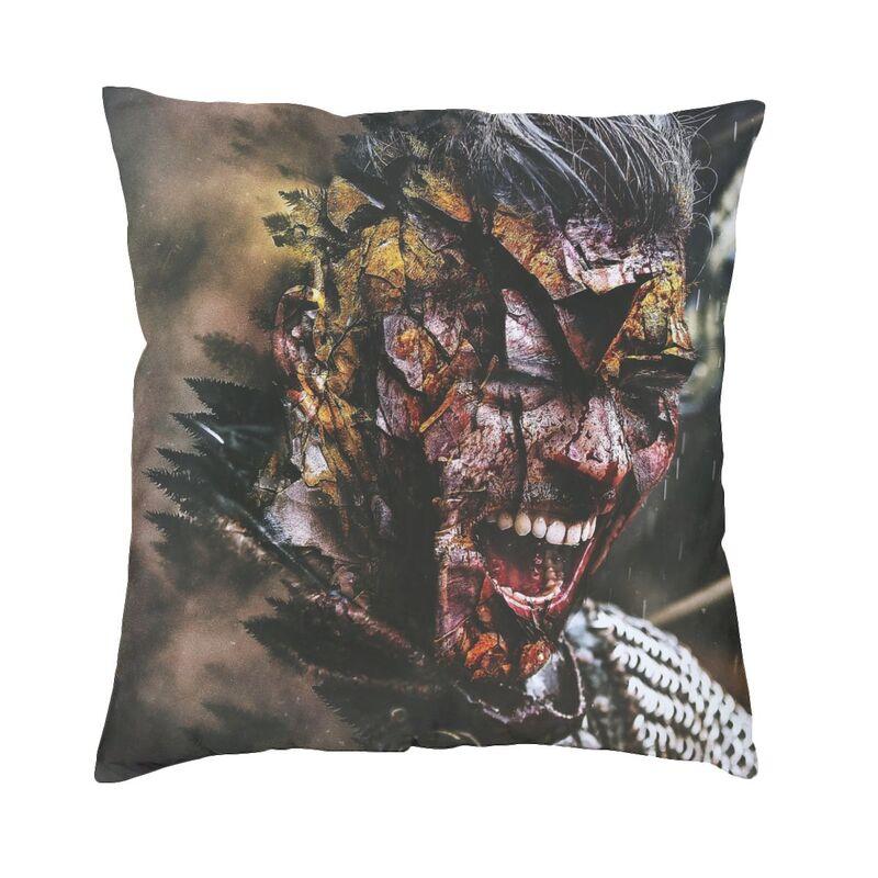 Vikings Lagertha Ragnar Lothbrok Sofa Cushion Cover Velvet Norse Valhalla Warrior Pillow Case Living Room Decoration Pillowcase