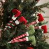 38cm Christmas Elf Legs Pendants Funny Xmas Tree Ornaments  New Year Decoration