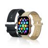 Montre Connectée Cadran Gold 2 Bracelets Silicone Noir Et Beige Inwatch Ii Gold Iconic
