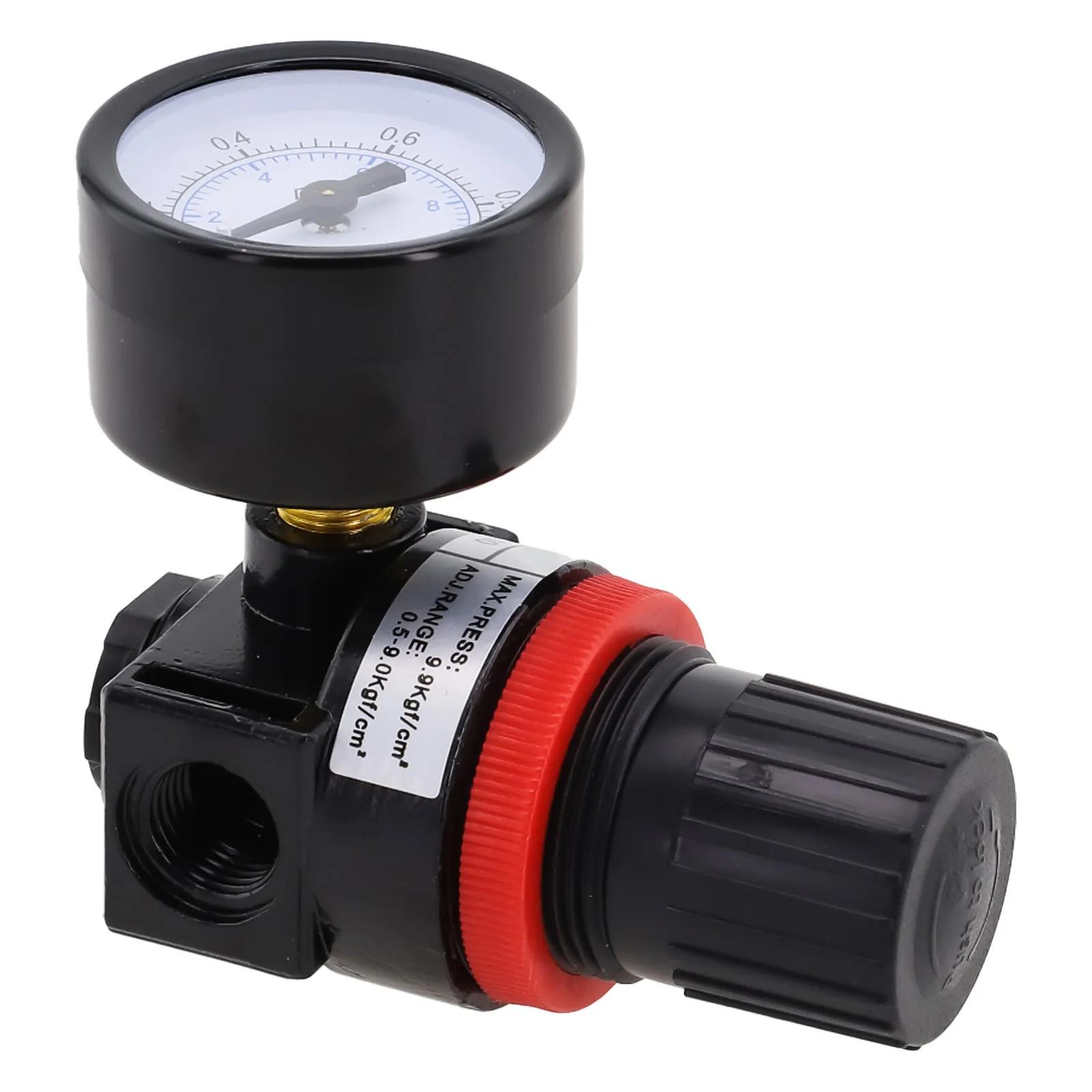

With Pressure Gauge Pressure Regulator Air Compressor 1/8 NPT Female Compressed Air Air Compressor 1/4NPT Por