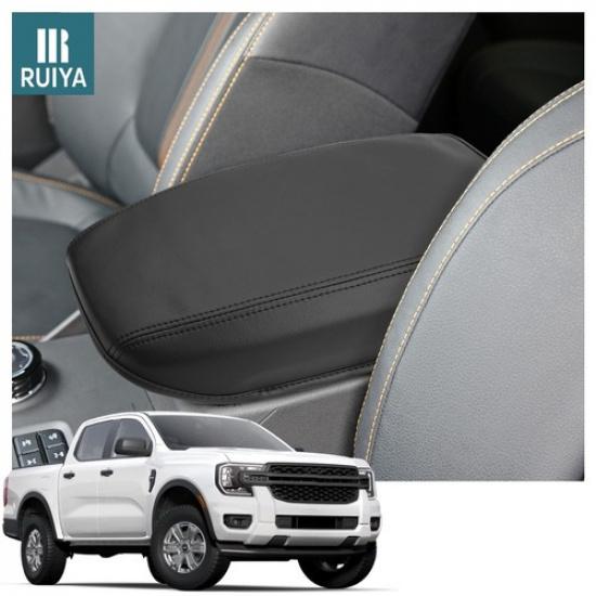 RUIYA Car Center Console Armrest Cover Protector Mat For 2024-2026 Ford Ranger