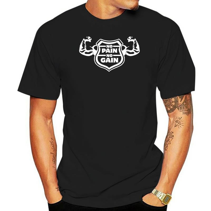 Gymer No Pain No Gain Funky Cool TShirts T Shirt ONeck Summer Personality Fashion Unisex TShirts Unisex High Quality Tees