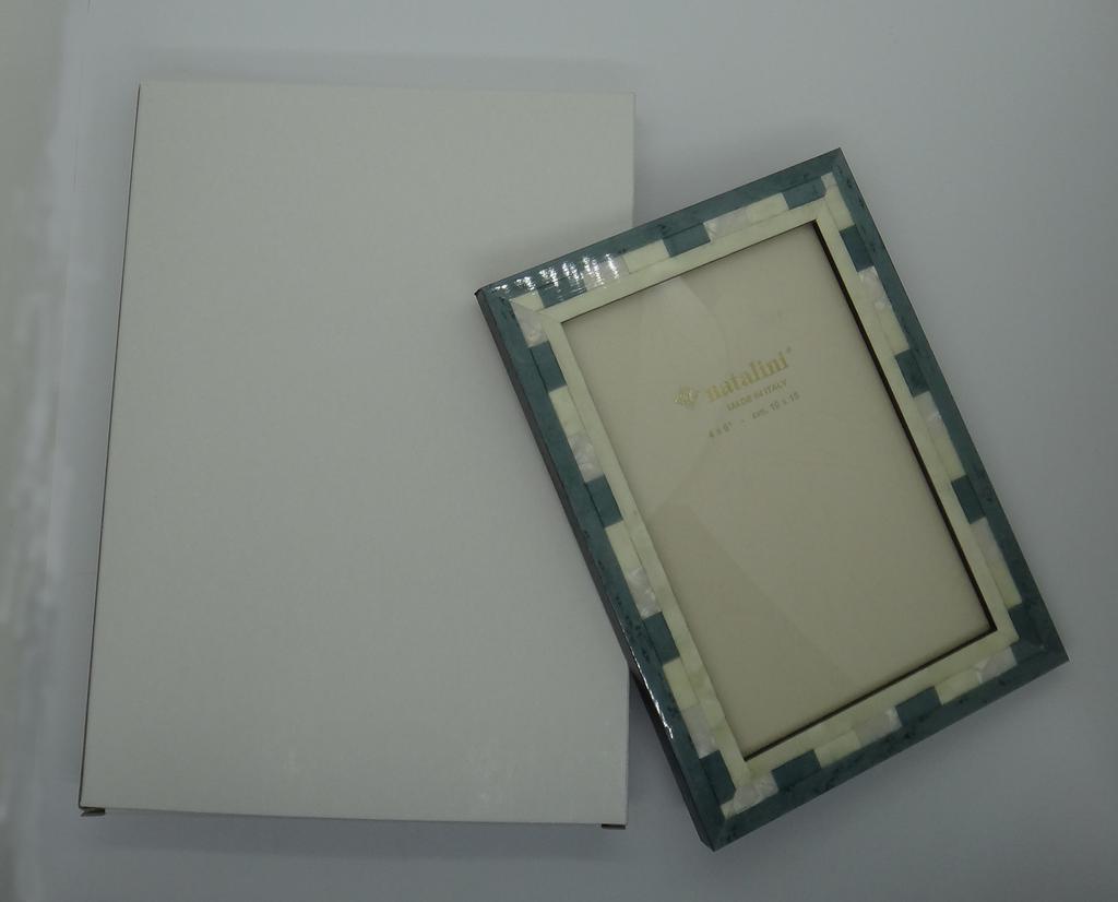 Natalini Shell Wooden Photo Frame Made In Italy 10 X 15cm Postcard Size Blue Small Q-H-20