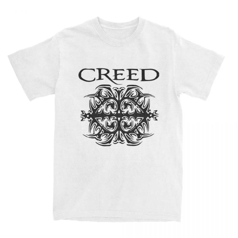 Men Women's Creed Band Logo Shirt Apparel Novelty  Vintage 90s Rock T Shirts Tee Clothing New Arrival