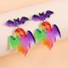 Personalized Colorful Bat Ghost Halloween Earrings Cartoon Pumpkins Spider Acrylic Drop Earring Cosplay Jewelry Accessory Gifts