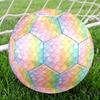 1pc Mermaid Scale Background Theme Soccer Ball Football, Size 5, Lightweight PVC, Outdoor Training Soccer Ball,Gift j61491