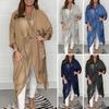 Women Summer Top Loose V-neck Solid Color Asymmetrical Casual Daily Wear Vintage Plus Size Cowl Neck Summer Blouse Female Clothes