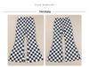 Shiying Checkered High Waist Wide Leg Pants - Casual, Fashionable, Versatile, Simple European and American Style.