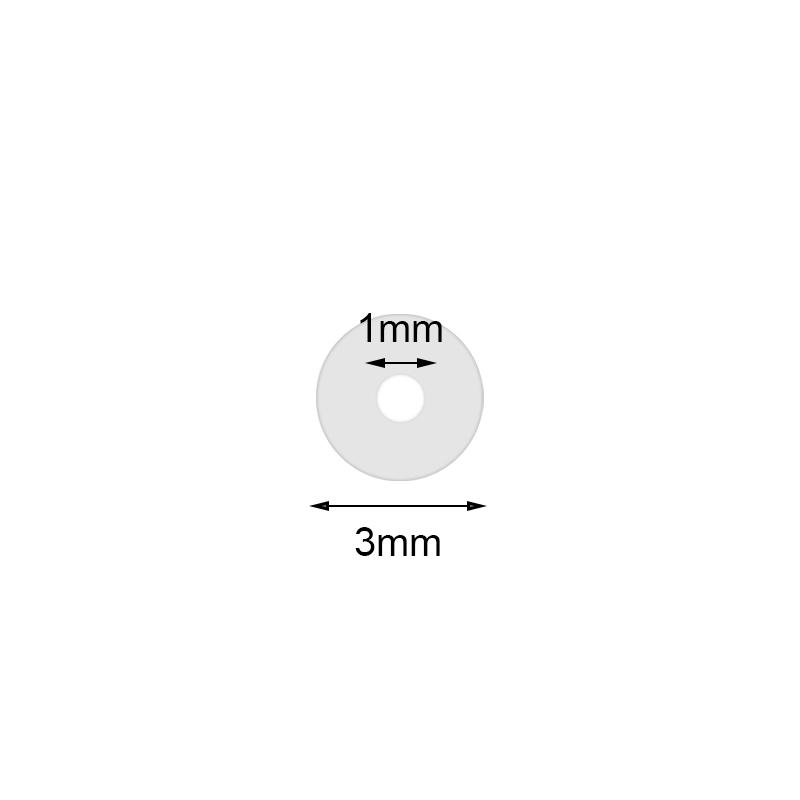 AOEDEJ 6-200P Silicone Piercing Healing Discs Anti Invagination Flexible Anti Hyperplasia for Earring Back No Pull Piercing Disc