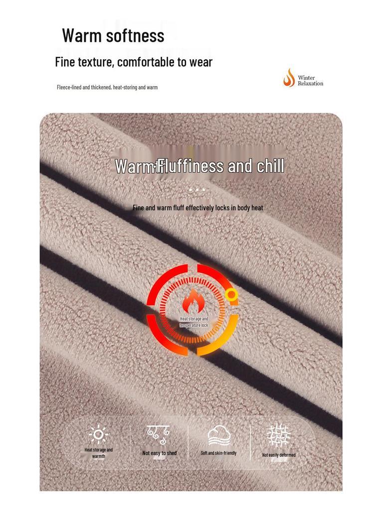 Brand Autumn/Winter Women's Plus Velvet Fashionable Hoodie Two-Piece Sportswear Suit