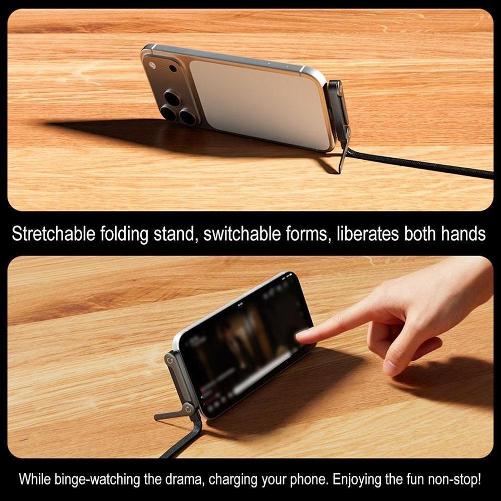 240W 2 In 1 Fast Charging Type C To Type C Cable Foldable Bracket Data Cable Type C Desktop Holder 17 For iPhone Samsung Xiaomi