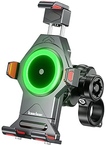 

Kaedear Держатель для смартфона для мотоцикла, Держатель для смартфона для мотоцикла, Зарядка, Вибропоглощение, Крепление, Интегрированный алюминий, QI, Беспроводная зарядка