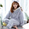 Winter Thick Warm Flannel Pajamas Sets for Women Sleepwear Home Clothing Pajama Home Wear Pyjamas Set