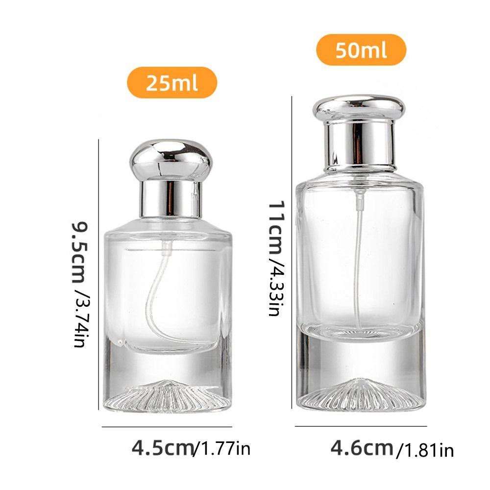 Refillable Atomizer Glass Perfume Bottle Clear Liquid Sprayer Portable Cosmetic Container  Travel