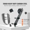 8FT Sliding Barn Door Hardware Kit, 330LBS Heavy Duty Barn Door Track Kit for Double Doors, Fit 3.7-4.3FT Total Wide and 1.3"-1.8" Thick 2 Door Panel,