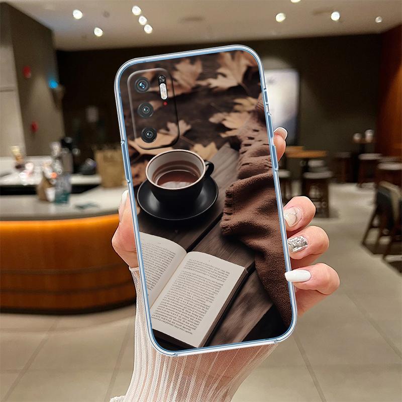 NH16 Coffee Time Transparent Phone Case for Motorola Moto G40 G04 G05 One Ace Action Fusion + Plus Hyper Macro Vision Zoom