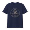 Be Strong and Courageous T Shirt Faith Joshua 1 9 Christian Trendy Bible Verse Religious Quotes Vintage Washed Stretched