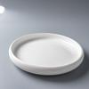 Creative Round Nest Plate Ceramic Western Steak Plate Kitchen Household Simple Dinner Plate Afternoon Tea Dessert Fruit Tray