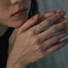 Verte 925 Silver Bout Ring cinq.Silver.212