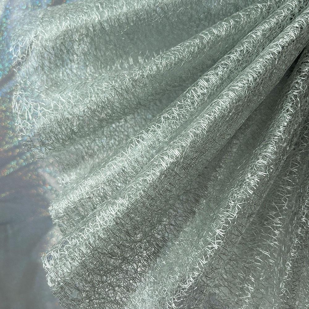 Premium Solid Color Irregular Hollowed Mesh Lace Fabric Tulle For Sewing Bridal Veil Wedding Dress DIY Crafts Home Textile Decor