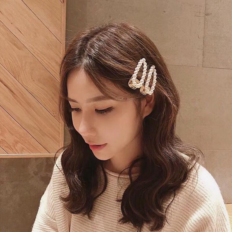 Korea Fashion Pearl Duckbill Clip Hairpin Women Girls Hair Clip Accessories Hair Clamp Claw Barrette Ornaments Hairgrip Headwear