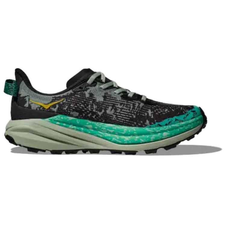 HOKA  Speedgoat 6 Black Aloe Vera Women Sneakers Green 1147811-BLVR
