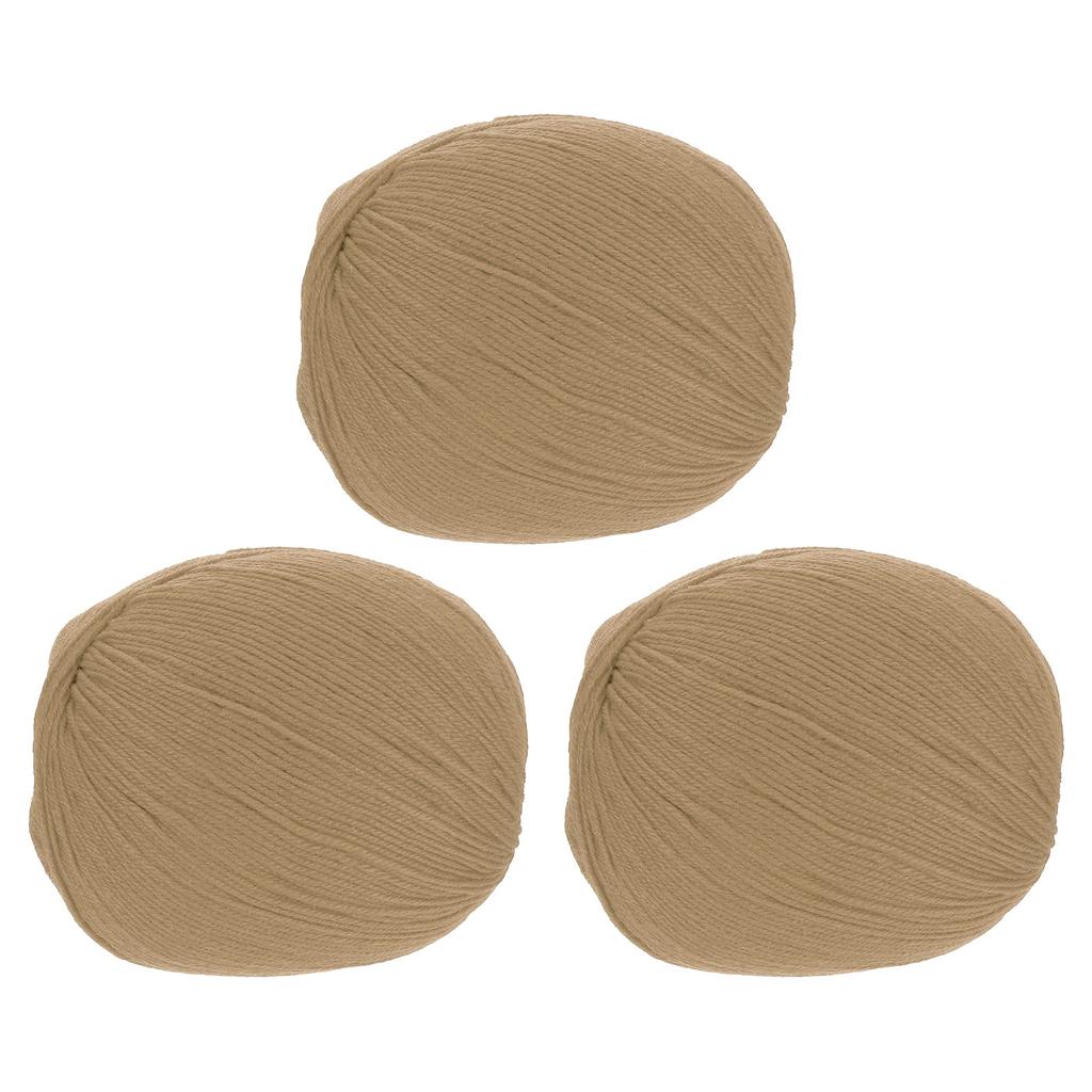 100% Wollgarn 4-fädiges Wollvlies Luxuriöses und weiches Garn Handgefärbtes Garn zum Handstricken Häkeln, 3,52 OZ, 306 Yard 3 Knäuel