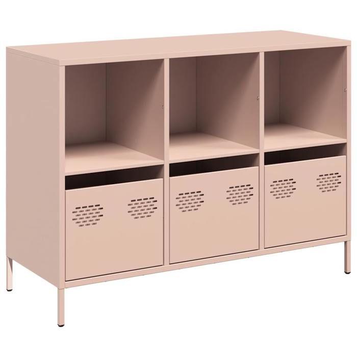 VidaXL Buffet Pink 101,5x39x73,5 Cm Cold-rolled Steel, Storage Furniture, Kitchen Storage Furniture, Furniture 851365