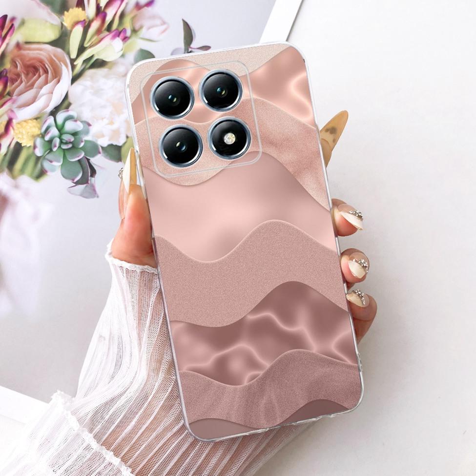 Transparent Casing For Xiaomi 14T Pro Case Cute Cat Luxury Fashion Butterfly Funny Cool Painted Cover 2407FPN8EG