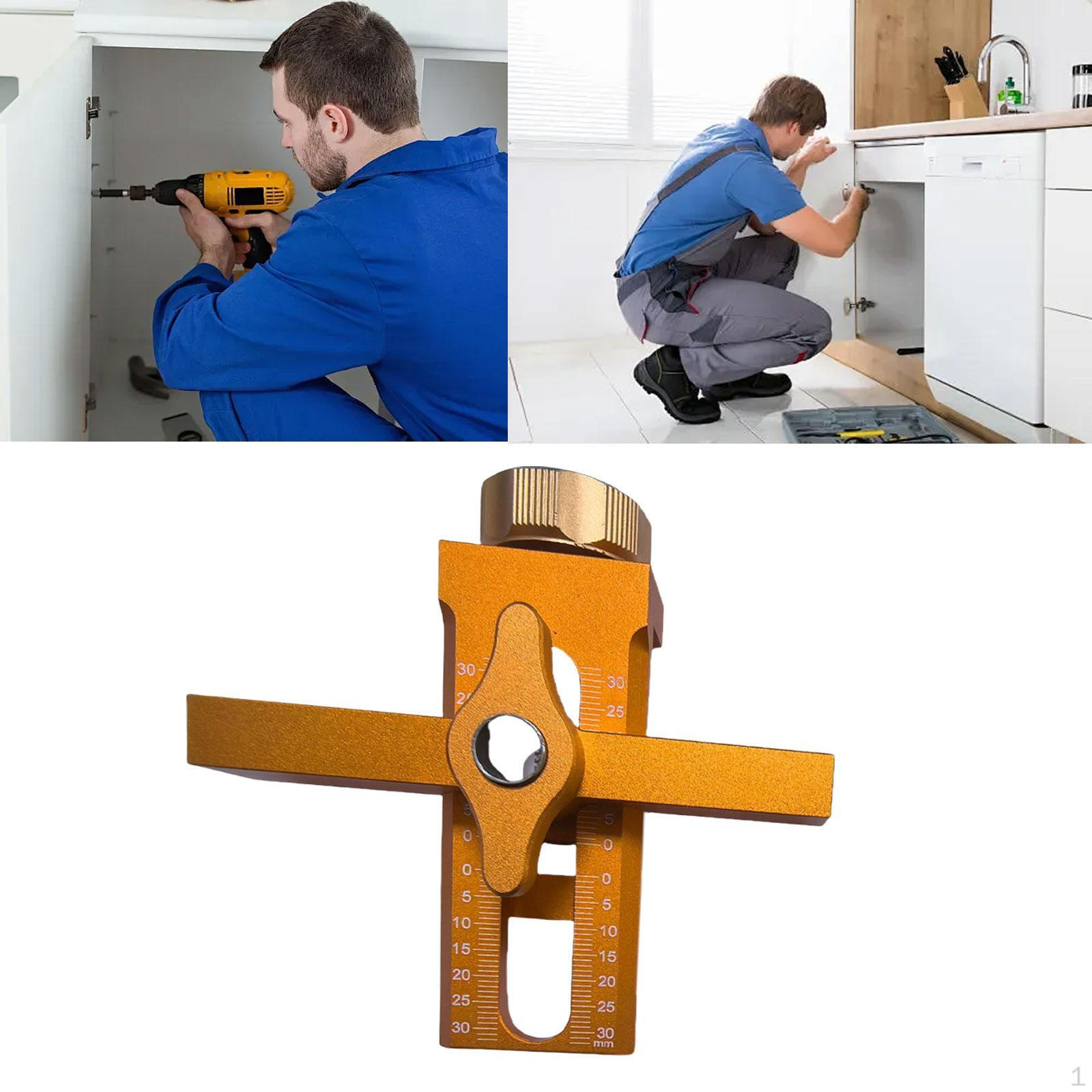 

Регулируемый шаблон для мебельной фурнитуры для дверных петель оранжевый