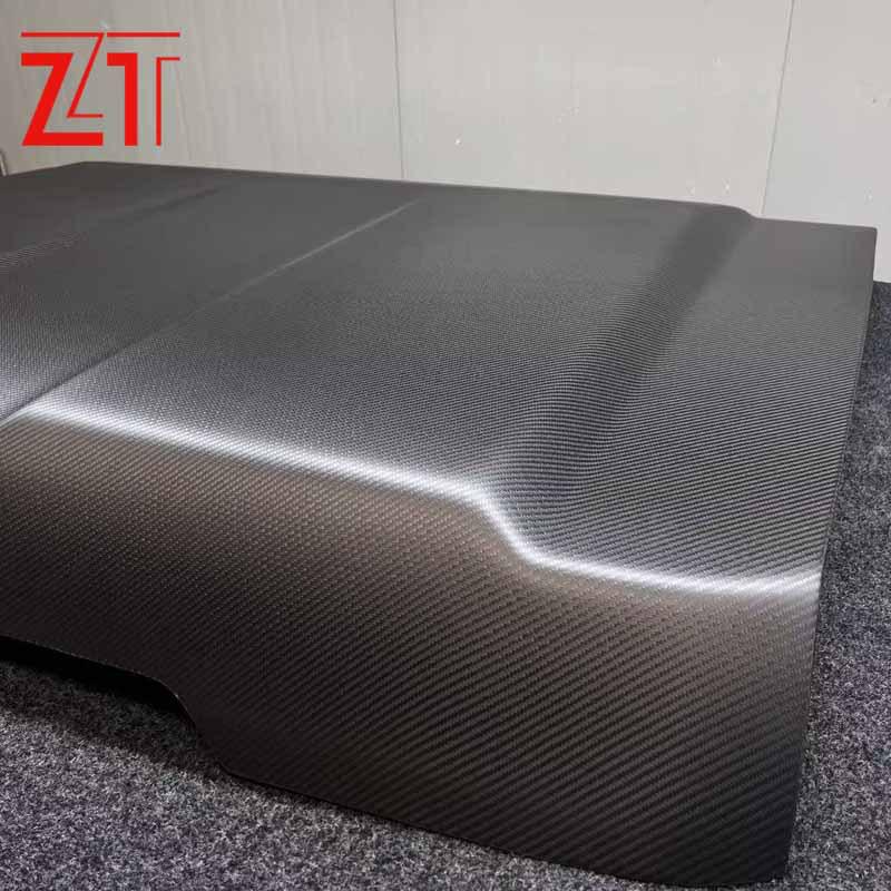 Toyota LC71/76/78 Matte Carbon Fiber Replacement Hood for Engine Modification