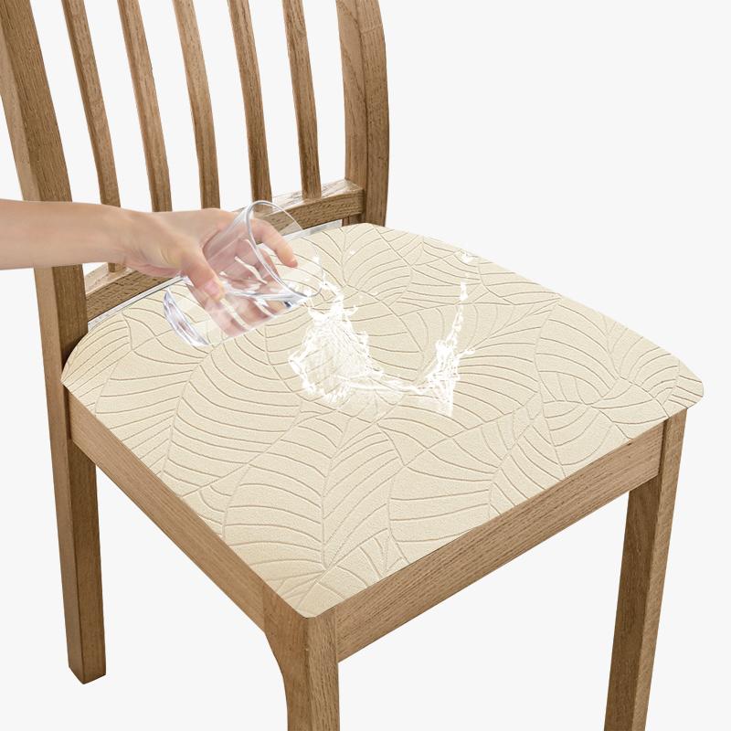Nepromokavé Strečové Žakárové Potahy na Sedáky Židlí Odnímatelné Pratelné Polštářky Chrániče Sedáků Židlí do Jídelny
