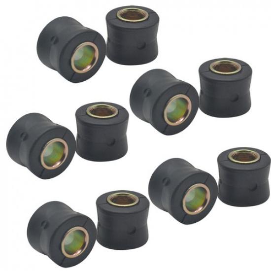 10 PCS Universal Motorbike 10mm Rear Shock Absorber Cushion Rubber Ring Bushing