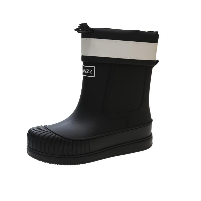 Fashion bundle rain shoes women's low tube rain boots four seasons wear work shoes car wash waterproof non-slip comfortable rubber shoes