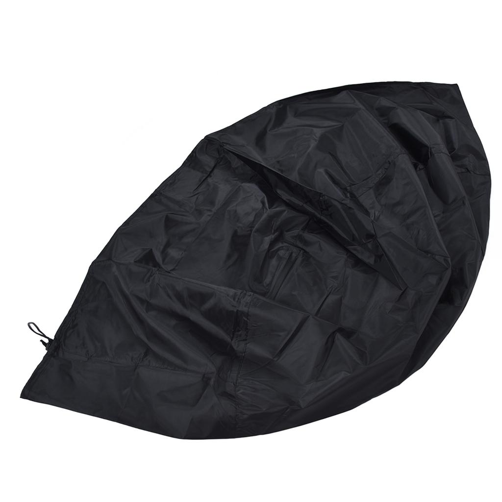 Fire Pit Cover Round Patio Outdoor Fireplace Cover Waterproof Dustproof UV Protection for All Seasons Black