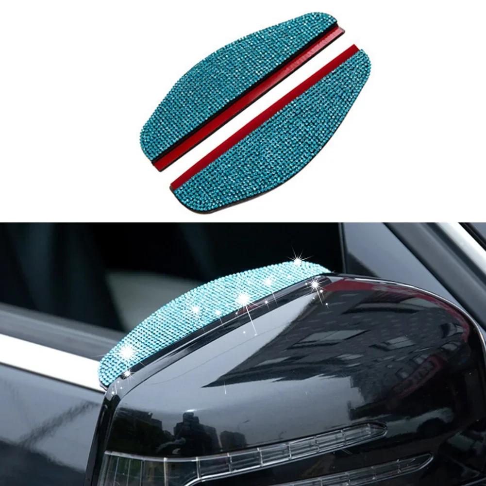 Bling Auto Rückspiegel Regenschutz Augenbrauen Schutz Regenschutz Auto Rückspiegel Seite Sonne Regenschutz Autodekoration Autozubehör